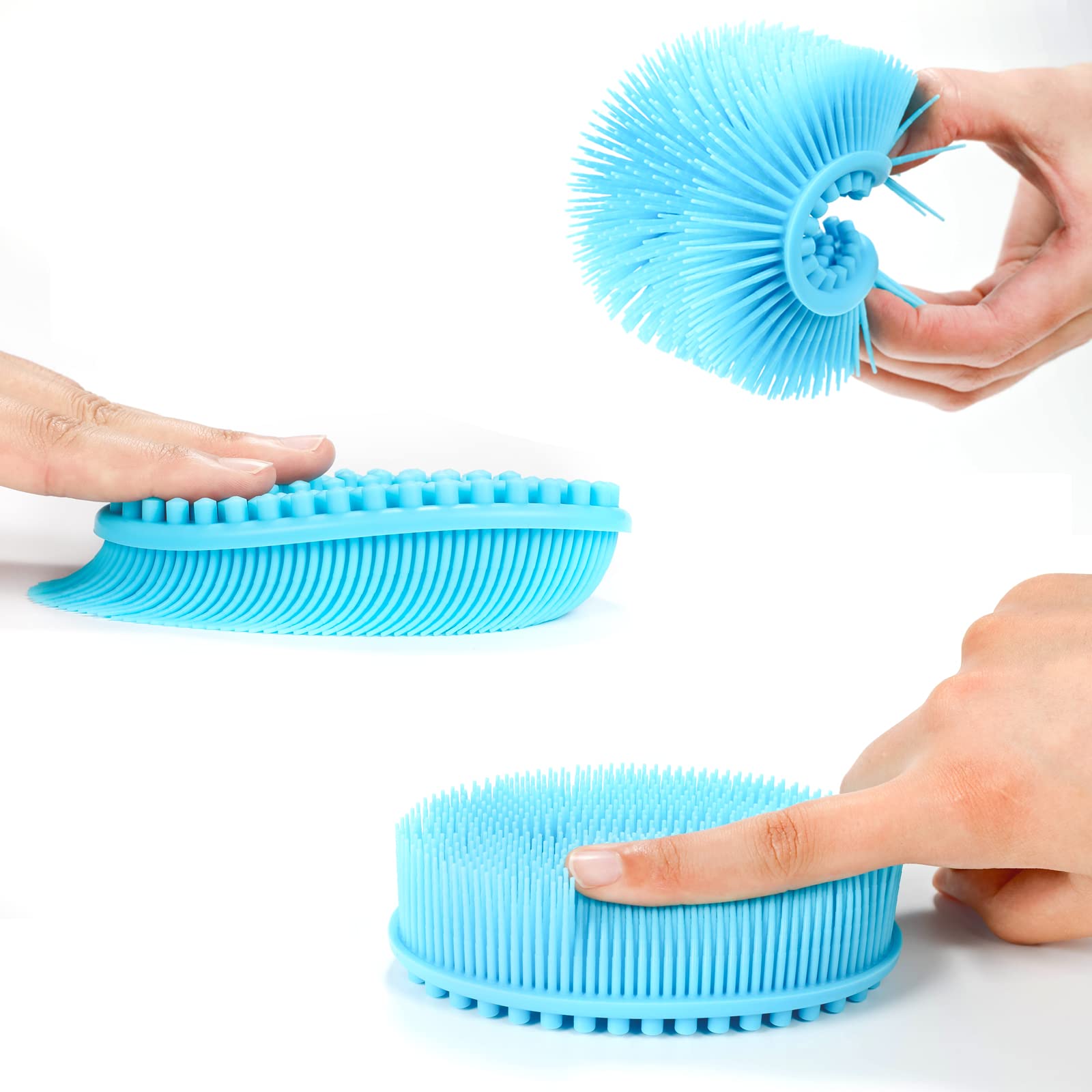 TDHDIKE silicone body scrubber dries quickly, helping hygiene with minimal moisture retention