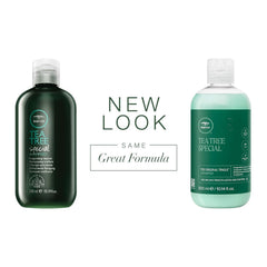 Tea Tree Firm Hold Gel tube application delivers flexible styling and cool scent.