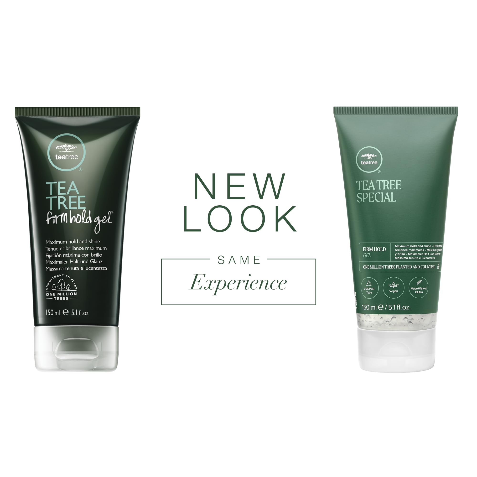 Tea Tree Firm Hold Gel wet-hair application demonstrates versatile use on damp hair