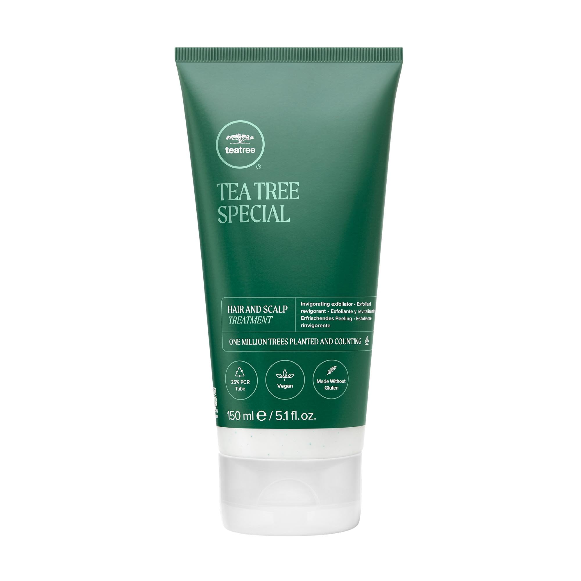 Tea Tree Hair and Scalp Treatment bottle with invigorating mint aroma