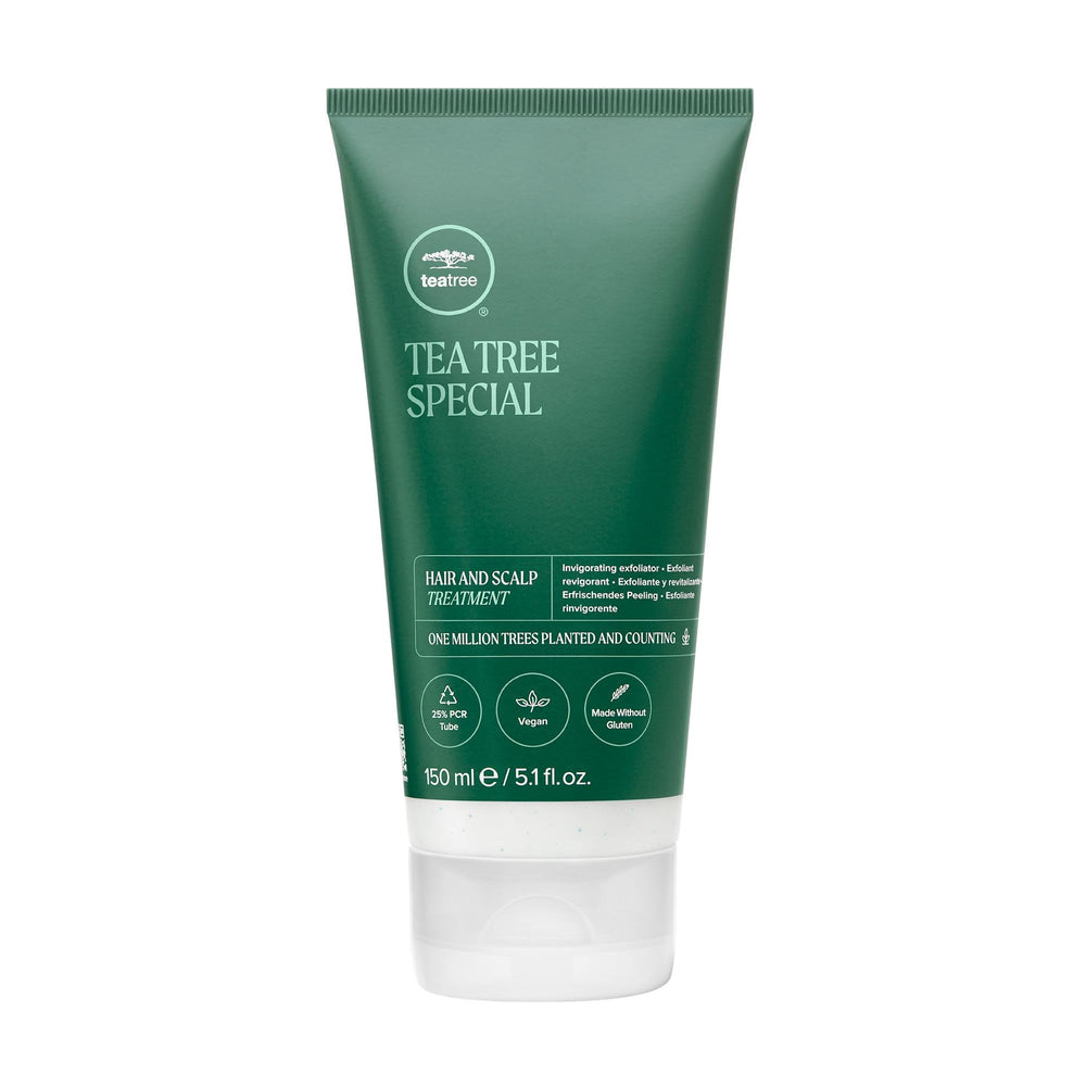 Tea Tree Hair and Scalp Treatment bottle with invigorating mint aroma