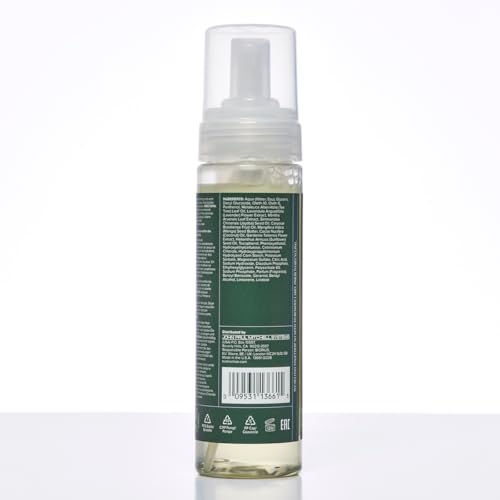 Tea Tree Lavender Mint Curl Refresh Foam aroma highlighting spa-like scent during styling