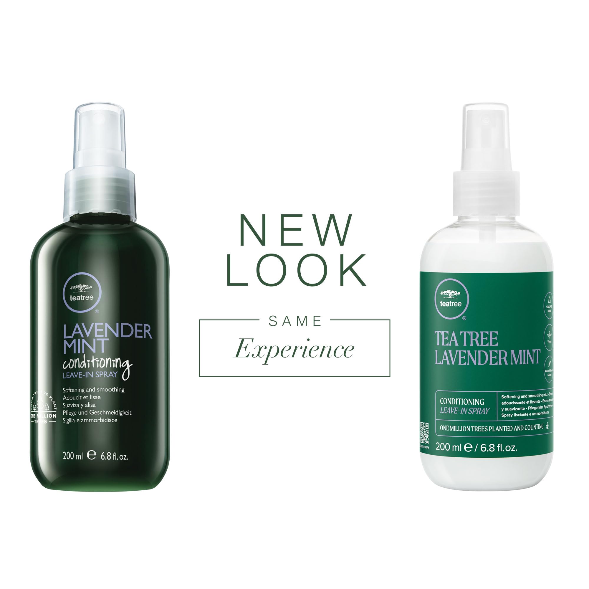Tea Tree Lavender Mint Leave-In Spray used on coarse dry hair for moisture and manageability.