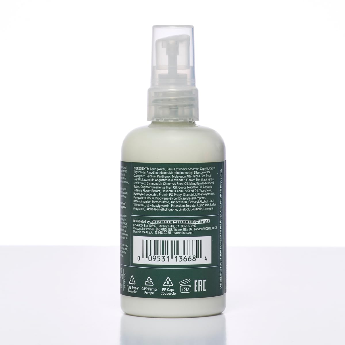Tea Tree Lavender Mint Overnight Therapy before-after hair comparison hints hydration