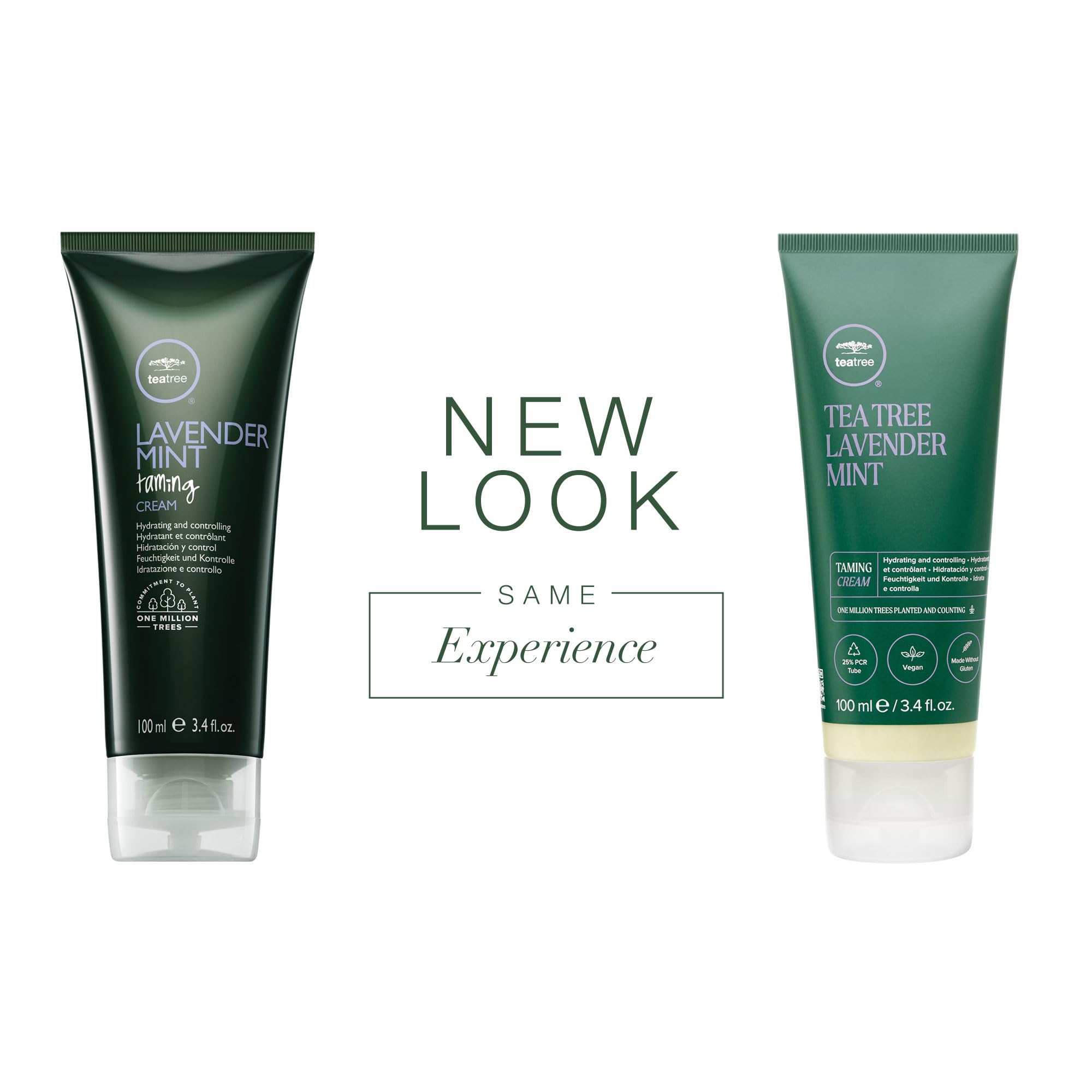 Tea Tree Lavender Mint Taming Cream close-up rich texture for curling definition and smooth blowouts