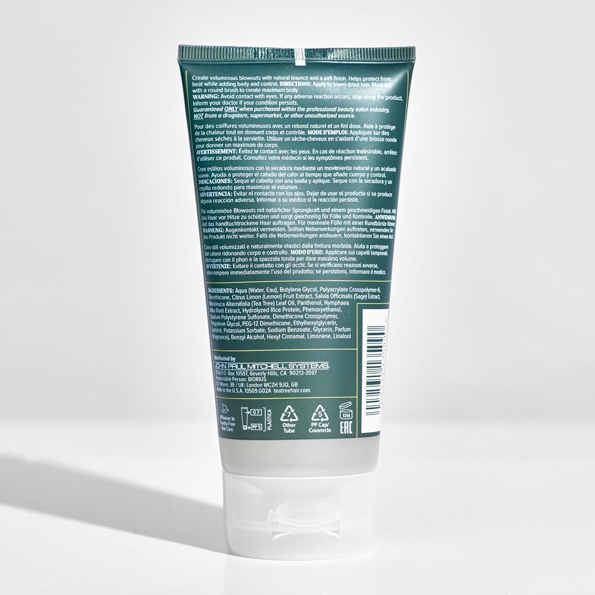 Tea Tree Lemon Sage packaging with 5.1 fl oz label for daily use.