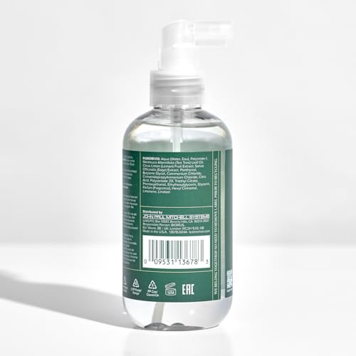 Styled hair after using Tea Tree Lemon Sage Thickening Spray adds lift and shine