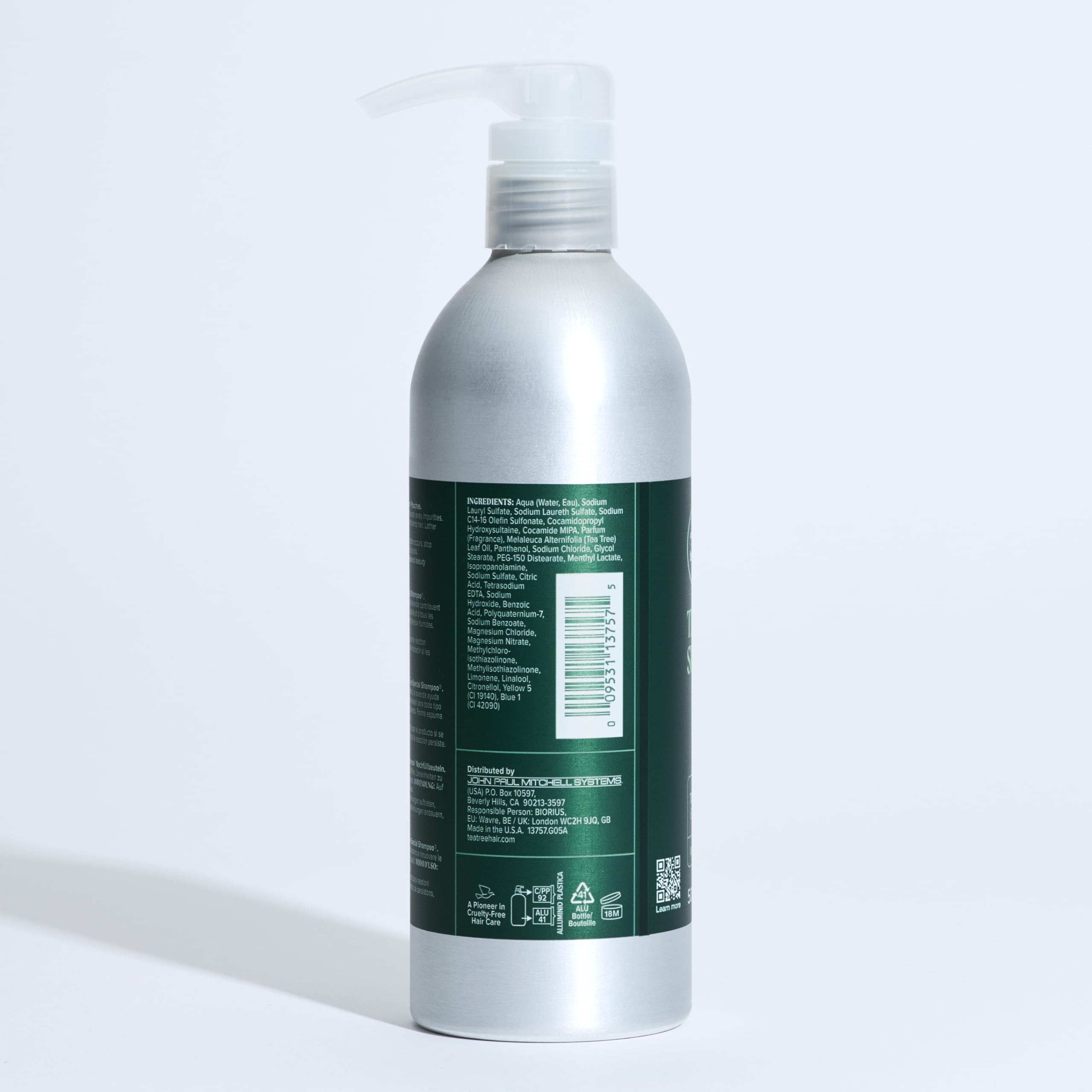 Tea Tree liter refill pouch packaging reduces waste