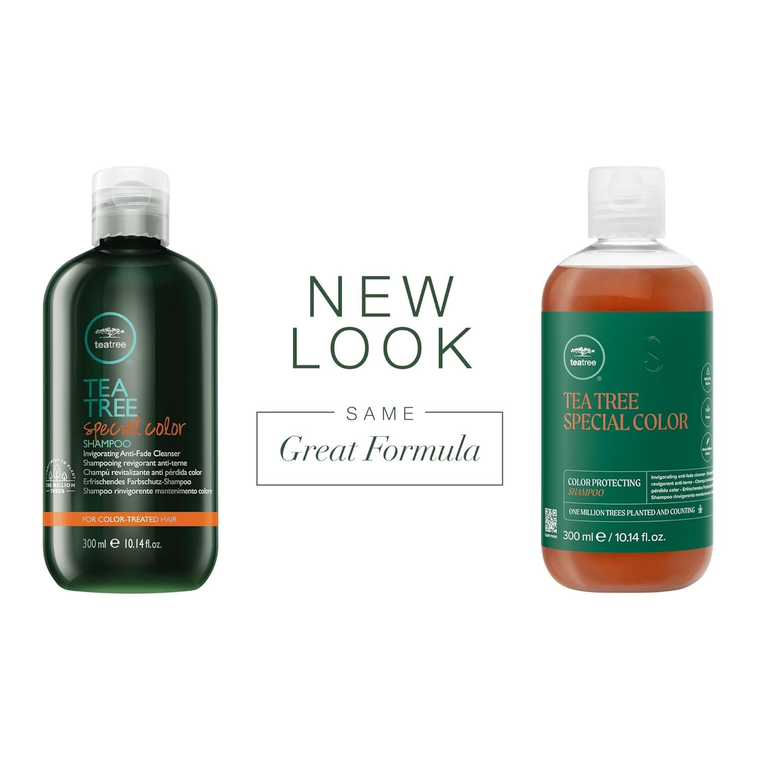 Gift set holiday box image features Tea Tree Special Color products for a soothing routine.