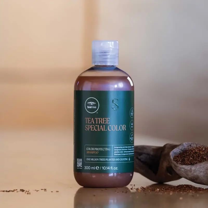 Tea Tree Special Color Shampoo bergamot mint orange blossom scent profile highlight