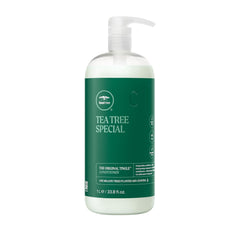 Tea Tree Special Conditioner bottle shows tingle complex for refreshed scalp