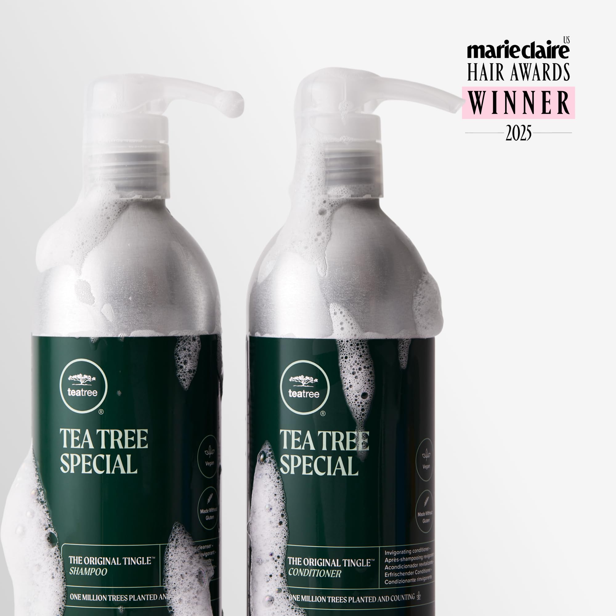 Tea Tree Special Conditioner close-up highlights tingle complex for refreshing scalp