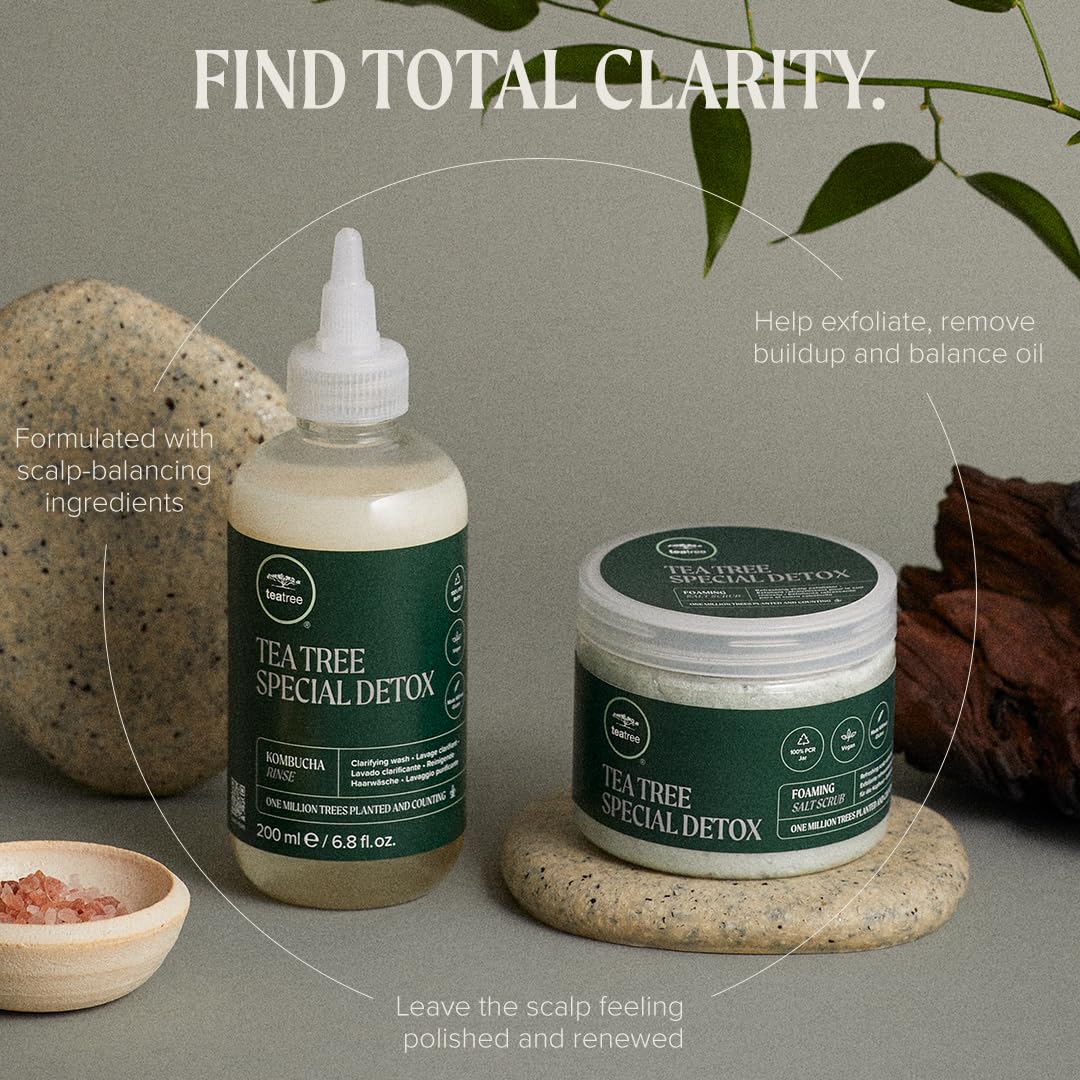 Tea Tree Special Detox Foaming Salt Scrub aroma evokes spa-like aromatherapy during use