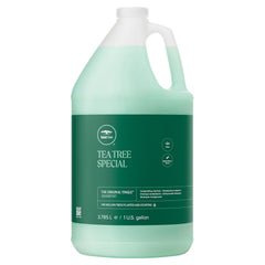 Tea Tree Special Shampoo bottle—invigorating cleanse with scalp tingling and vitality boost