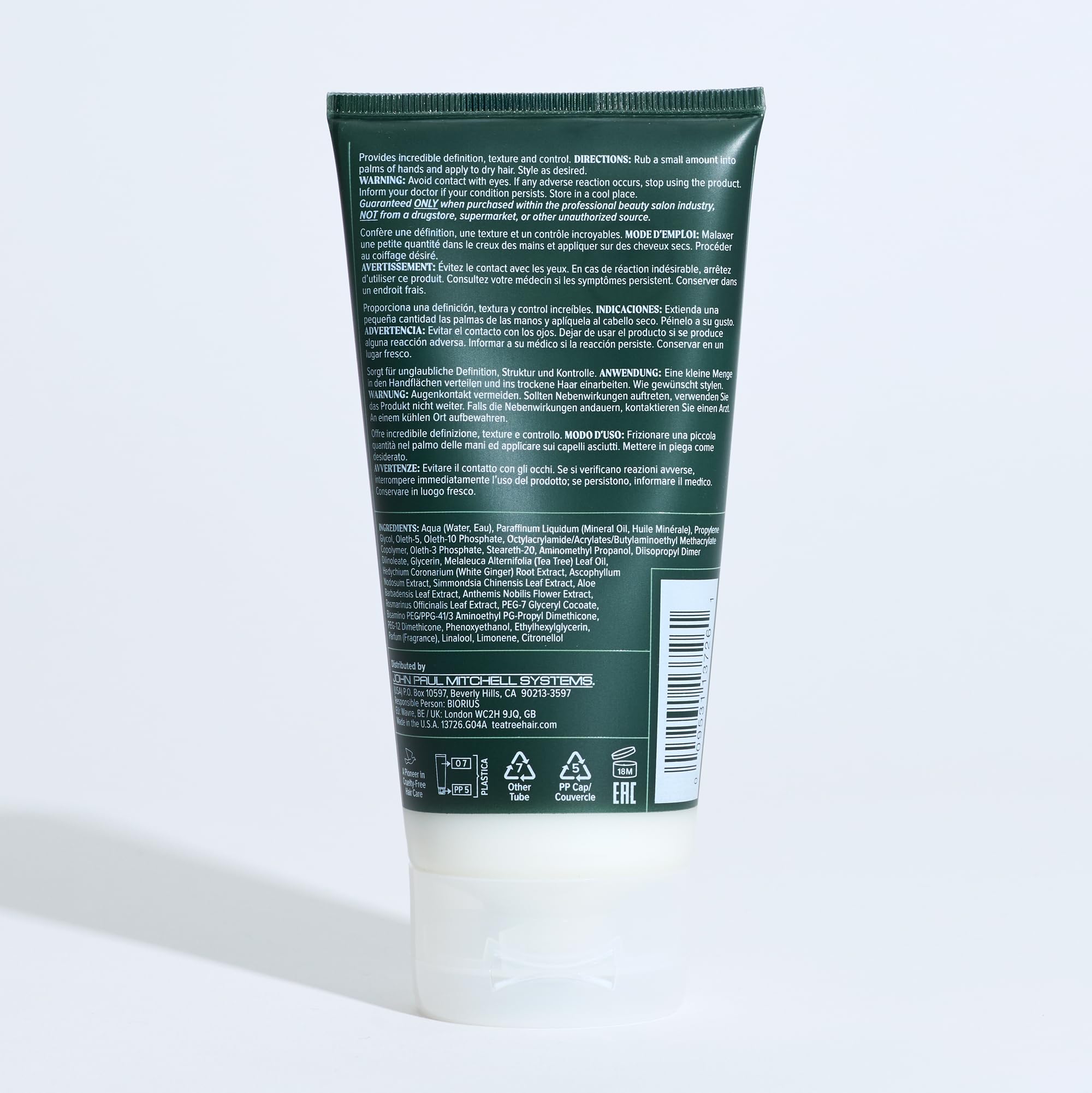 Tea Tree Styling Wax botanical-ingredients aroma evokes lavender-tea-tree-peppermint experience.