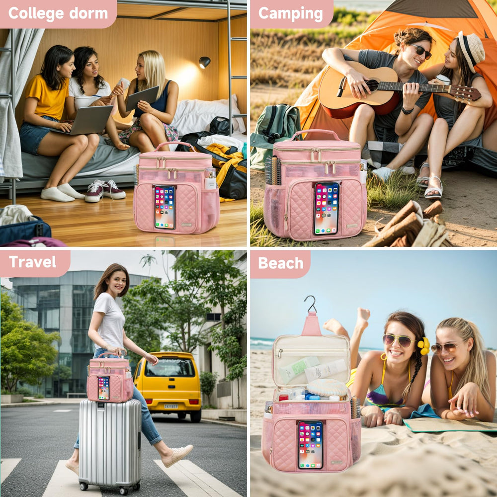 Tealari foldable travel bag demonstrates compact storage when not in use.