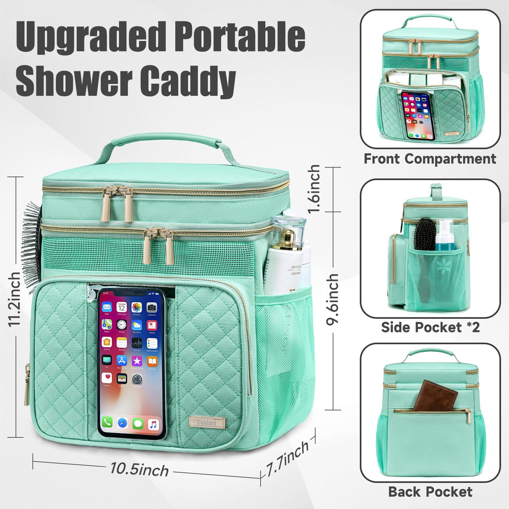 Tealari large toiletry bag highlights ventilated mesh for quick-dry and breathability.
