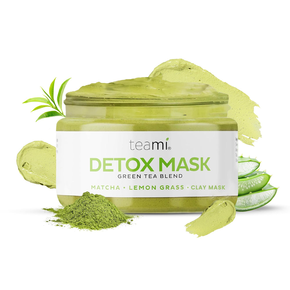 Teami Detox Face Mask application close-up for deep cleansing
