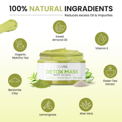 Teami Detox Face Mask with green tea and lemongrass balances skin