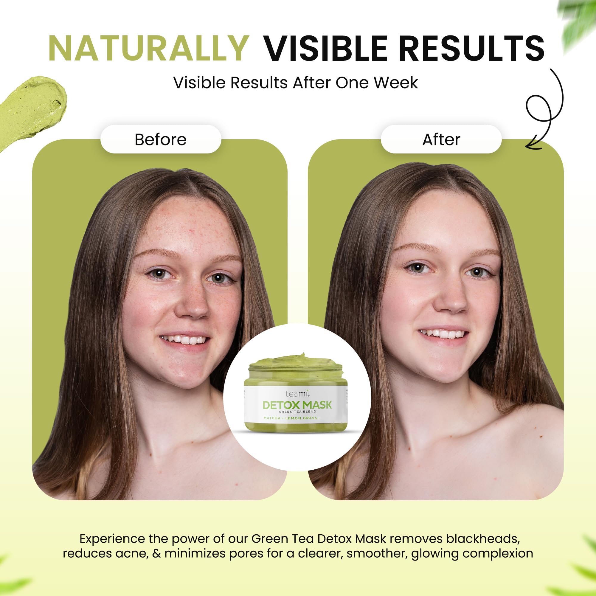 Teami Detox Face Mask natural ingredients like matcha and lemongrass