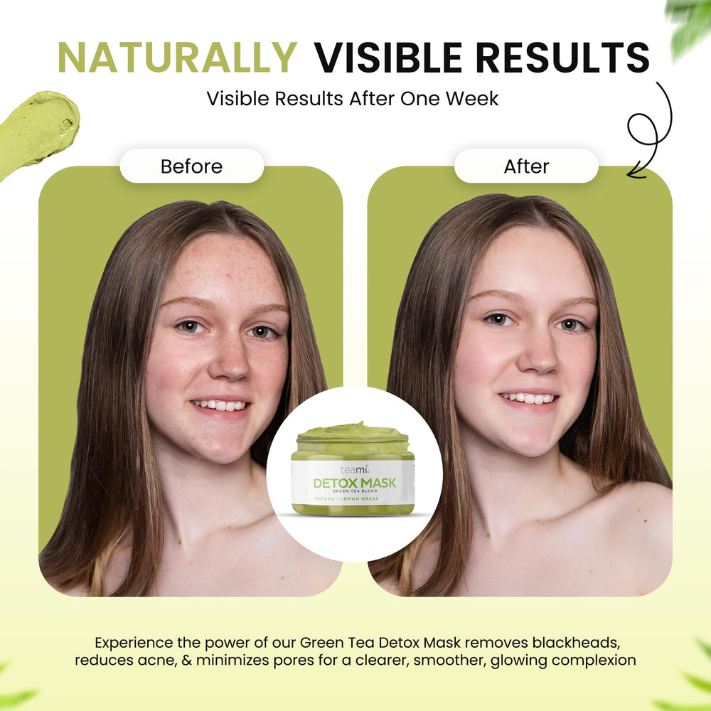 Teami Detox Face Mask natural ingredients like matcha and lemongrass
