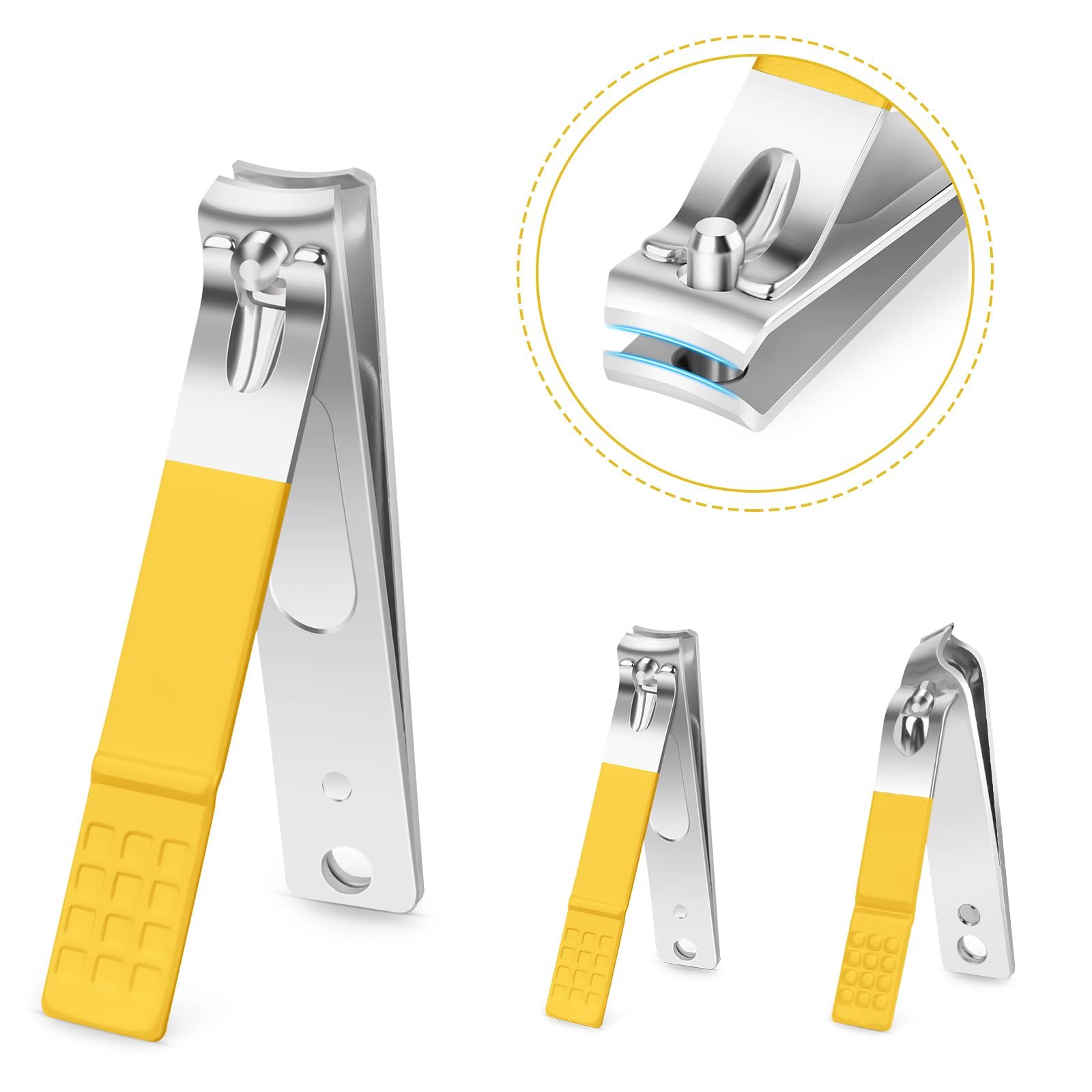 Teamkio stainless-steel nail clippers premium edge for durable daily care