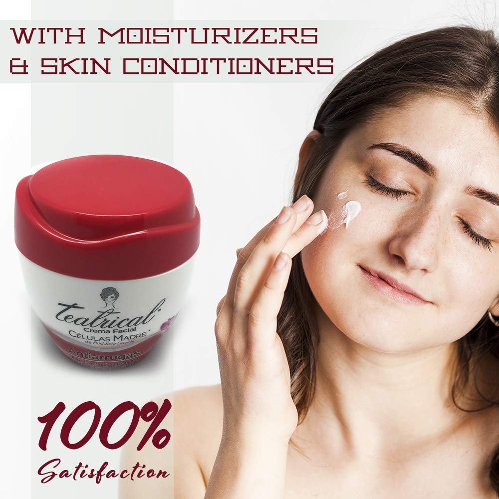 TEATRICAL anti-wrinkle application on hand suggests easy morning rituals