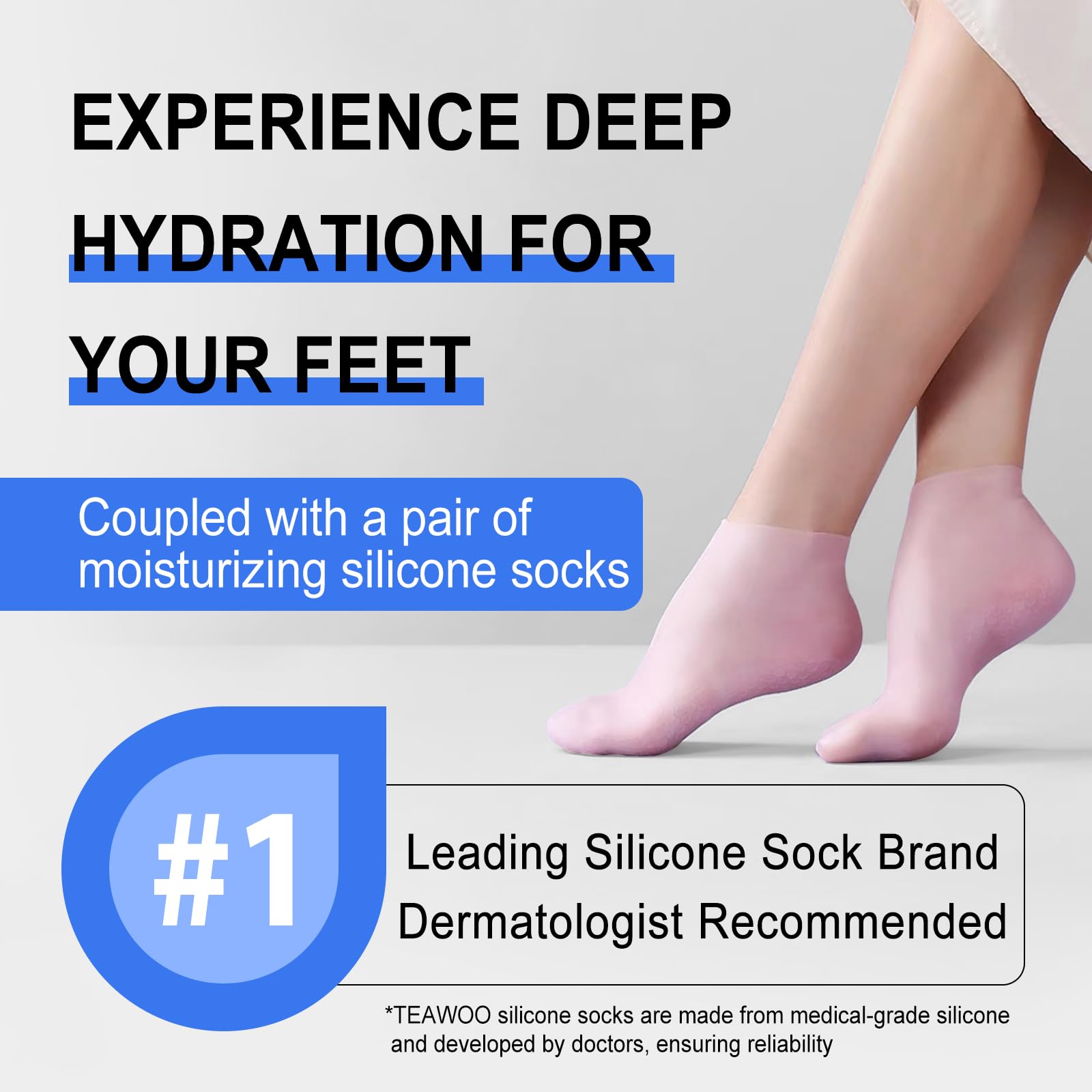 TEAWOO foot care on rough skin and calluses demonstrates treatment potential.