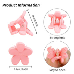 TEBIEKOY colorful flower clips close-up shows cute design and color variety.