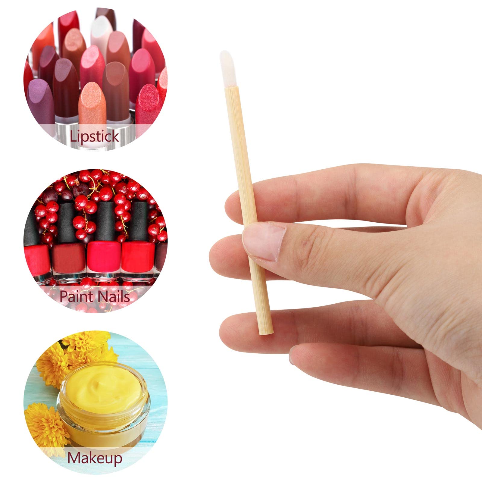 Tecbeauty disposable lip brush is lightweight for carrying in bags