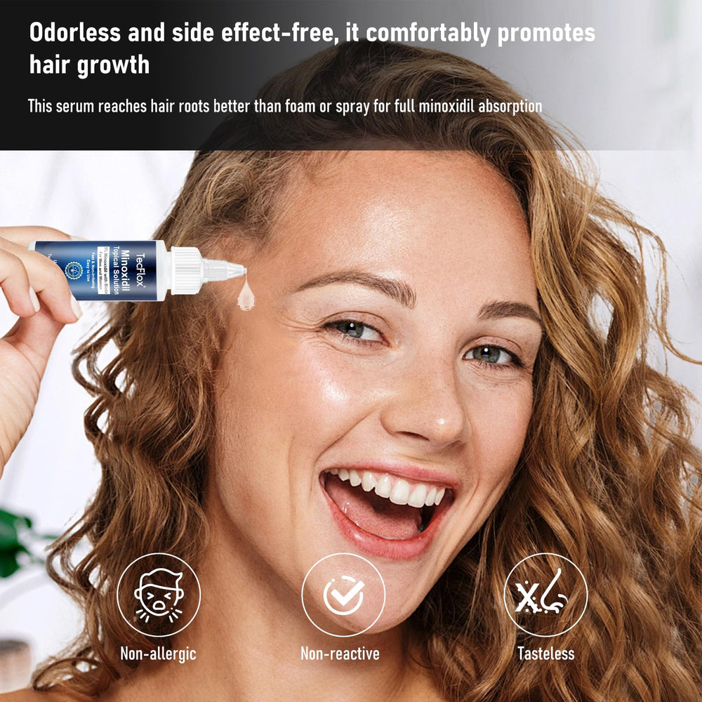 TecFlox for men demonstrates easy daily scalp use