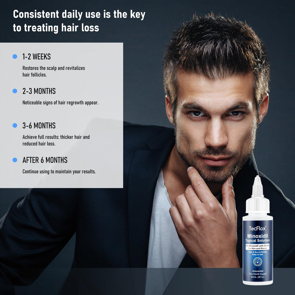 TecFlox for women demonstrates daily scalp use