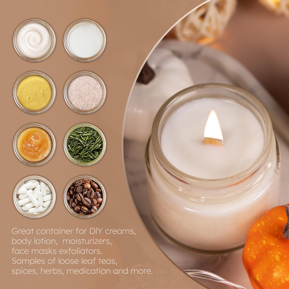 Tecohouse jars with included stickers for easy dating and organization.