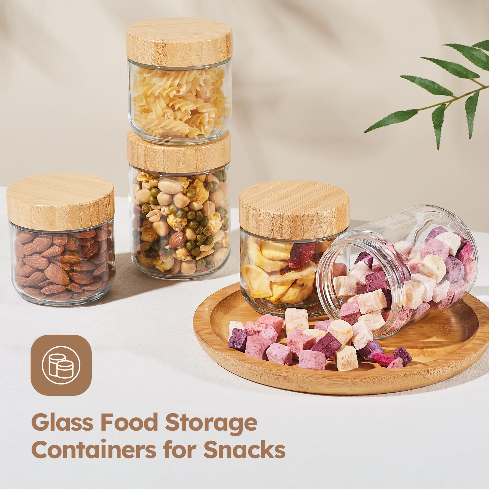 Tecohouse multiuse jars for snacks, dips, and sauces in stylish kitchen storage