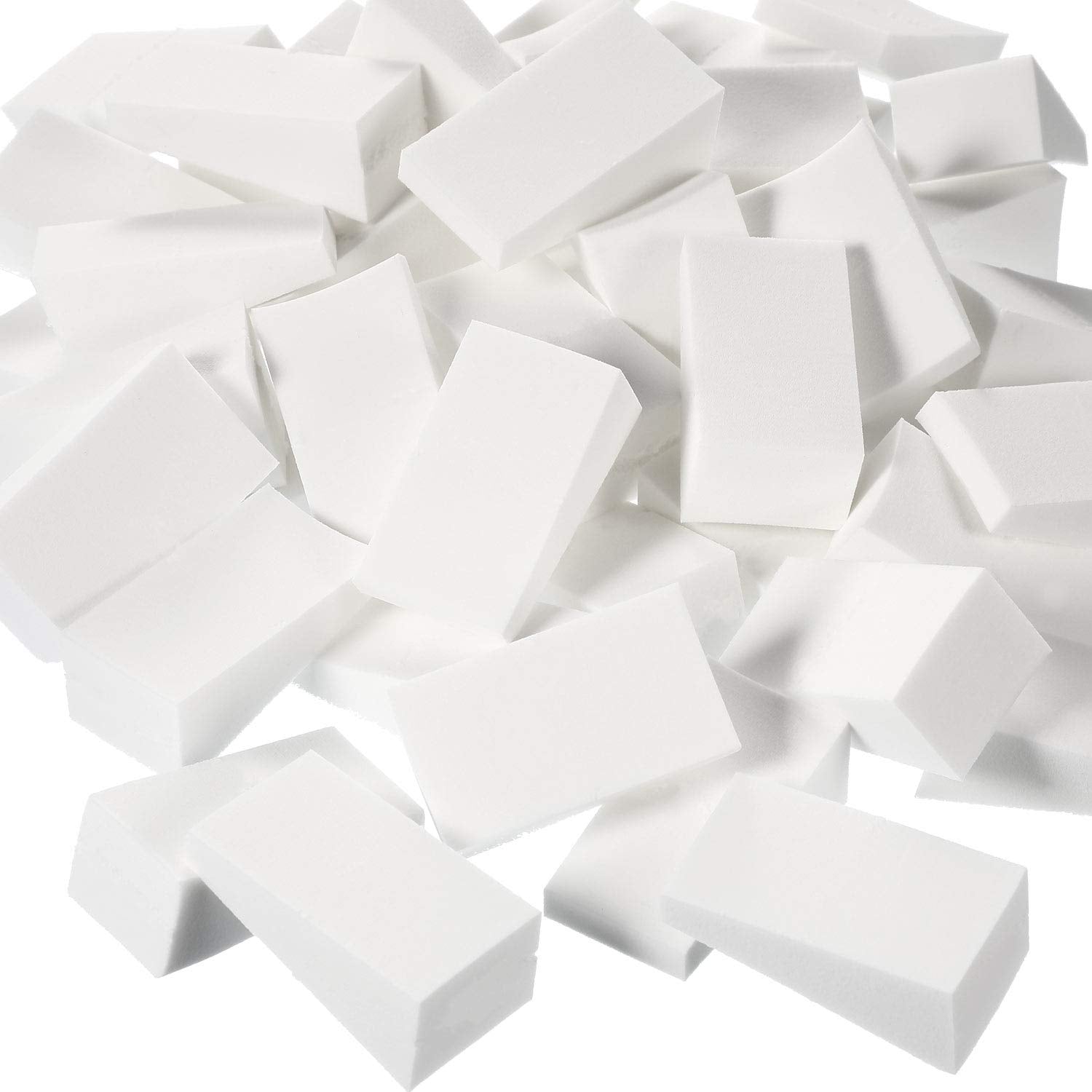 TecUnite cosmetic sponges 100 pcs white enable versatile blending across products.
