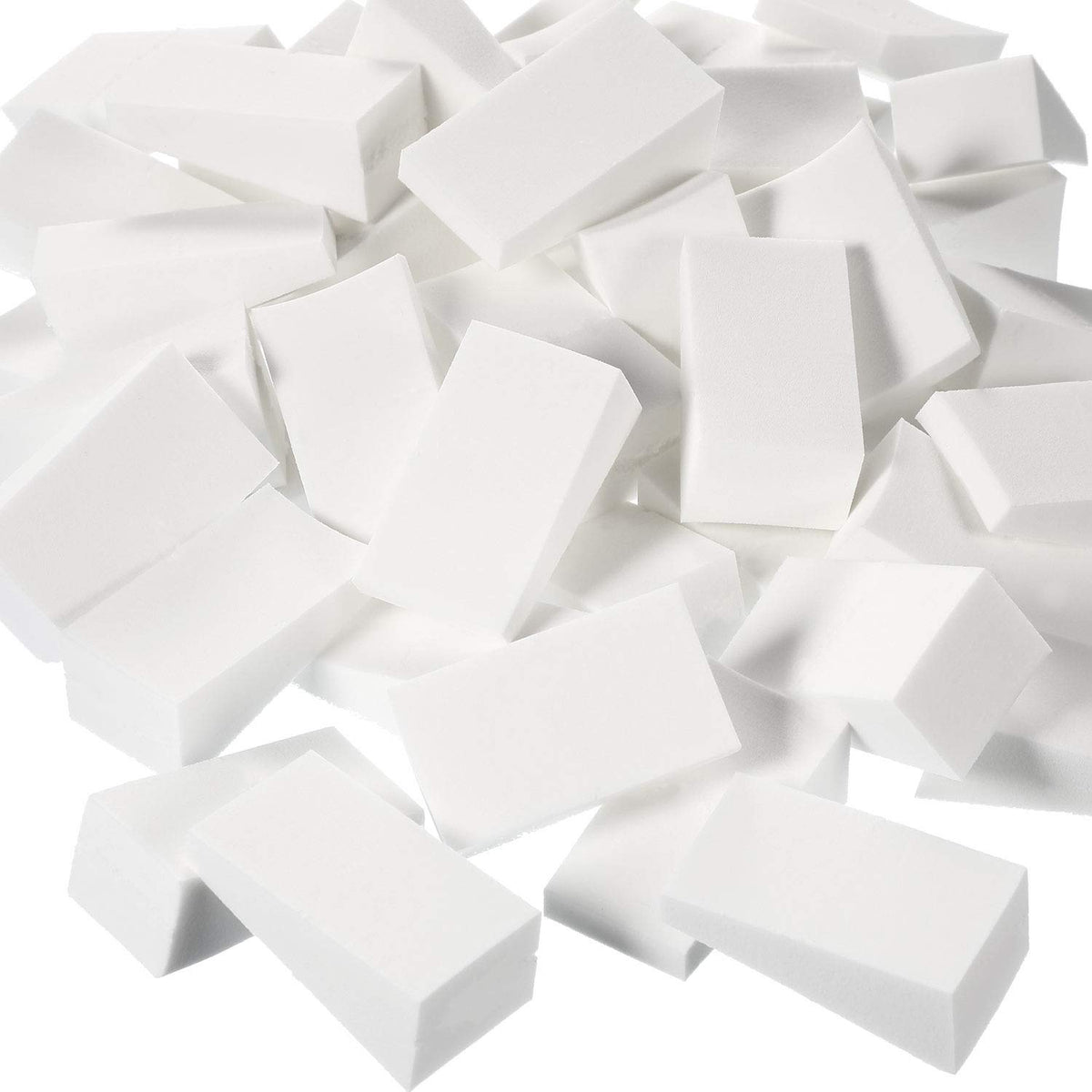 TecUnite cosmetic sponges 100 pcs white enable versatile blending across products.
