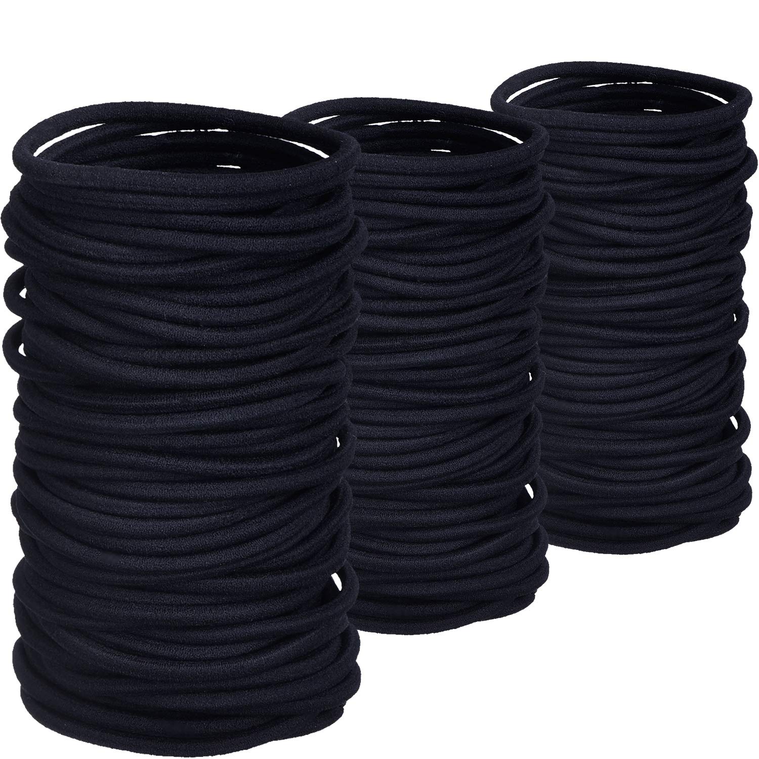 TecUnite no-metal hair elastics pack – front view for tangle-free daily wear.