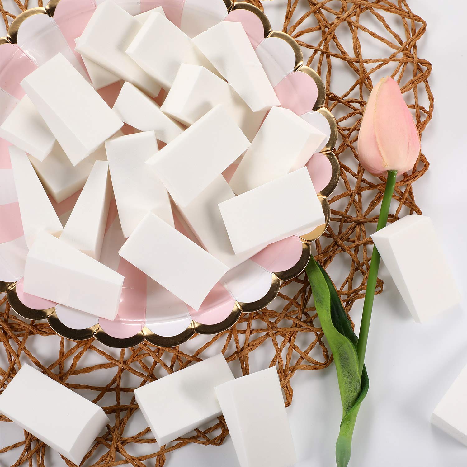 TecUnite portable makeup tools sponges fit in a bag for on-the-go blending.