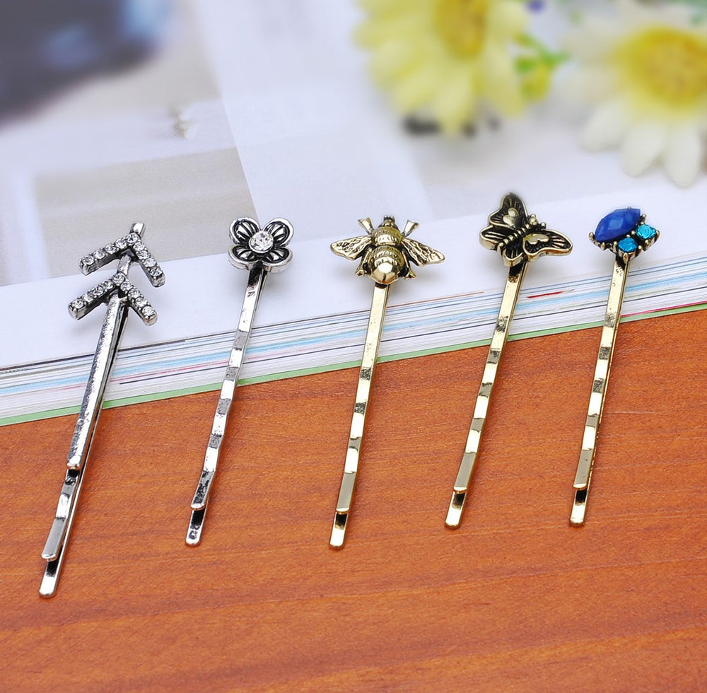 TEEMI vintage-alloy-bobby-pin-6 blends with hair color for subtle styling.