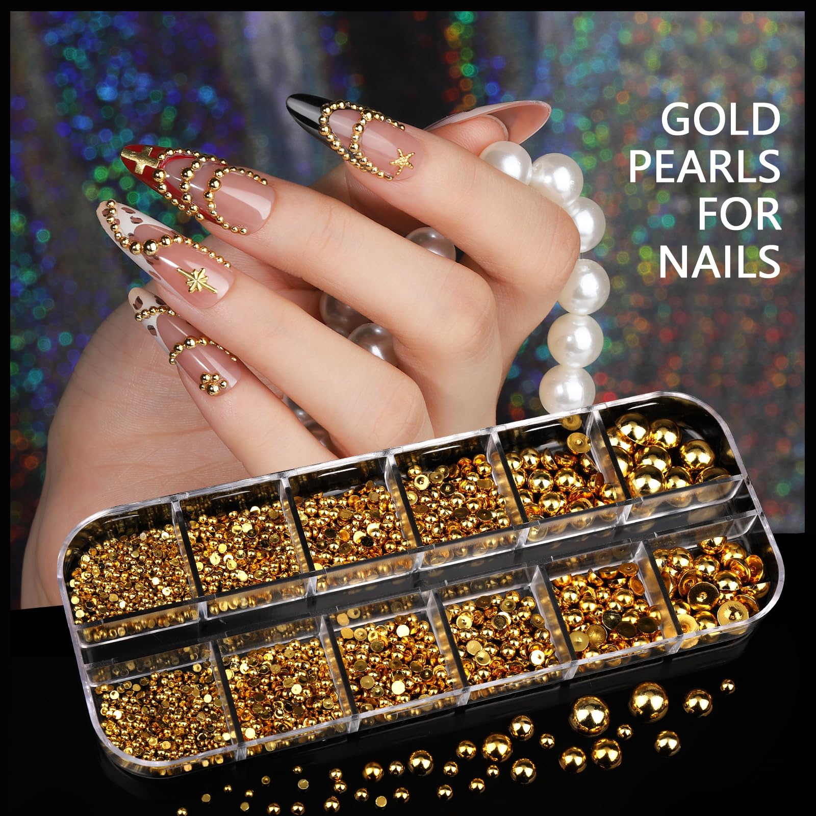 Teenior 15 sheets nail art stickers for self-adhesive styling options