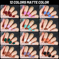 Teenitor 24Pack glossy nails show polished, salon-ready shine for quick, elegant looks.