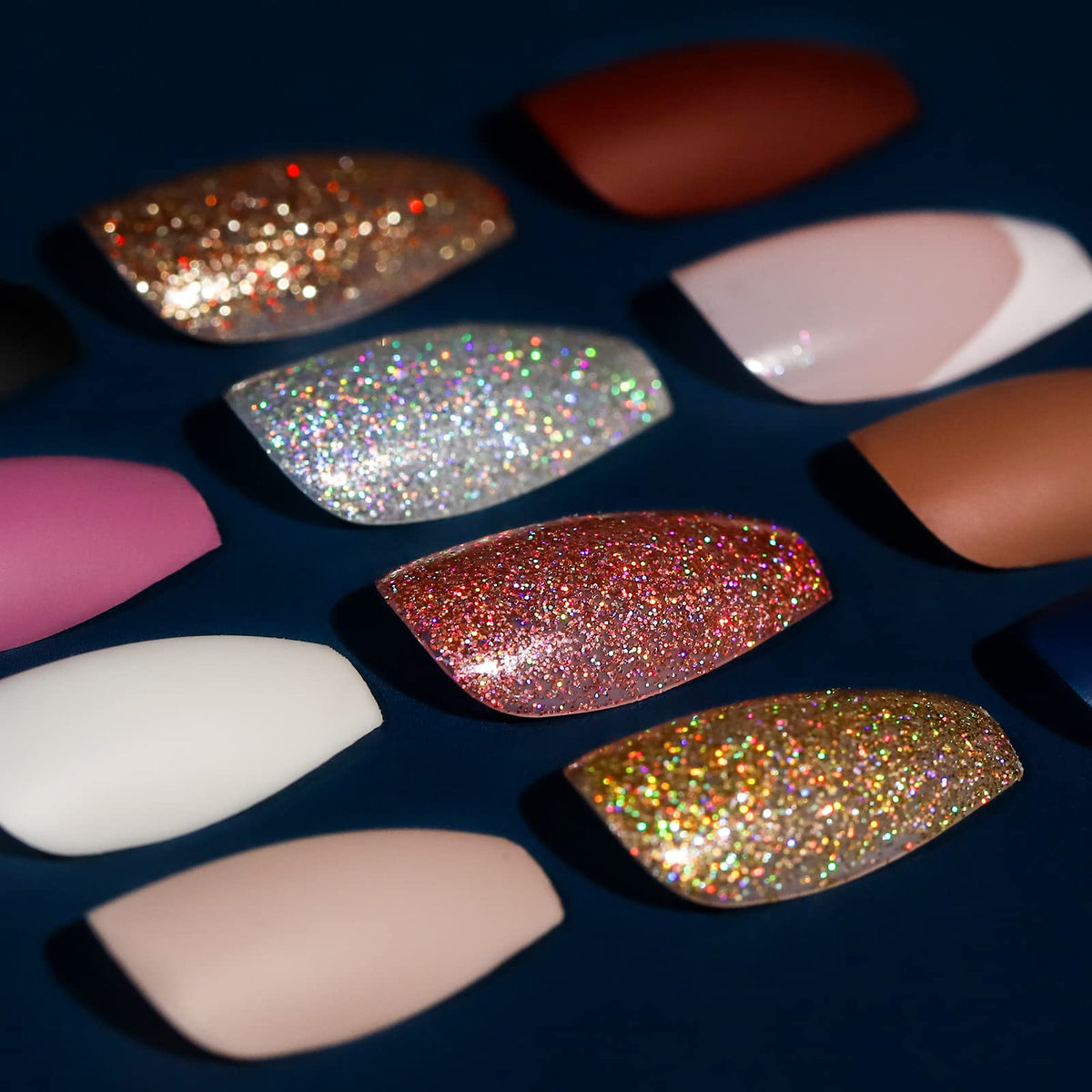 Teenitor 288pcs matte nails kit on display for versatile at-home manicures