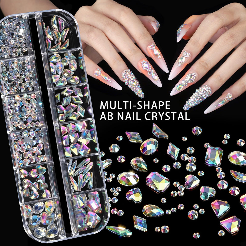 Teenitor 3D flower and cherry nail charms for dimensional nail art.