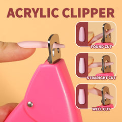 Teenitor professional acrylic nail clipper provides precise shaping for clean edges.