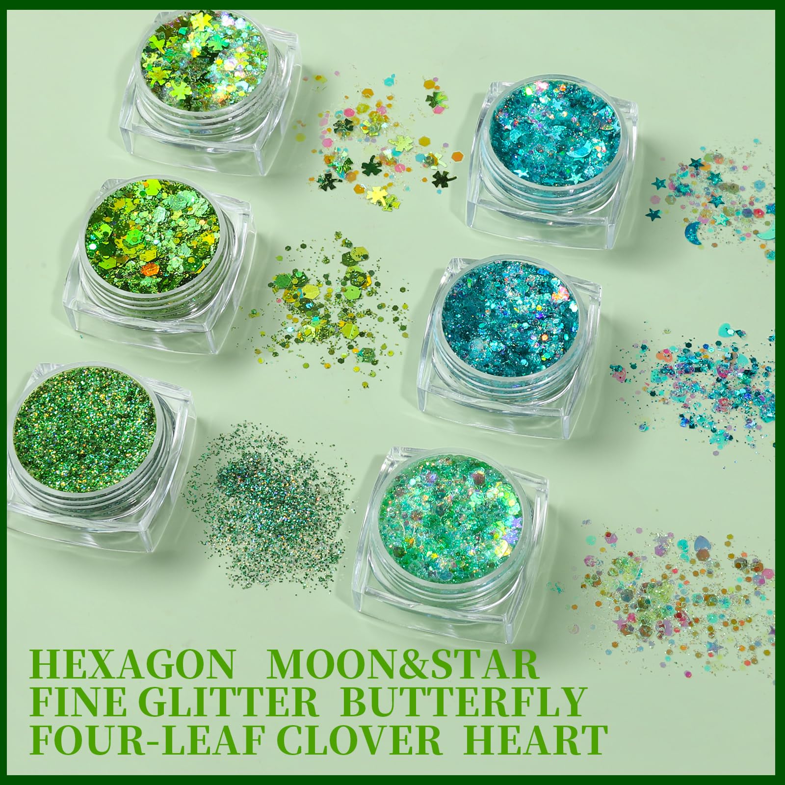 Teenitor Body Glitter Gel on hair and body for shine on the go.