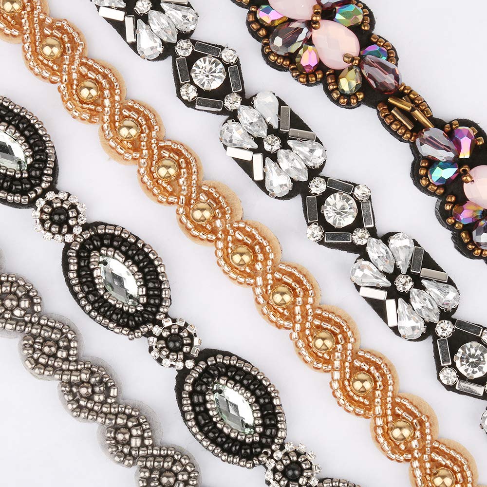 Teenitor crystal rhinestone headband close-up highlighting sparkle for special occasions.
