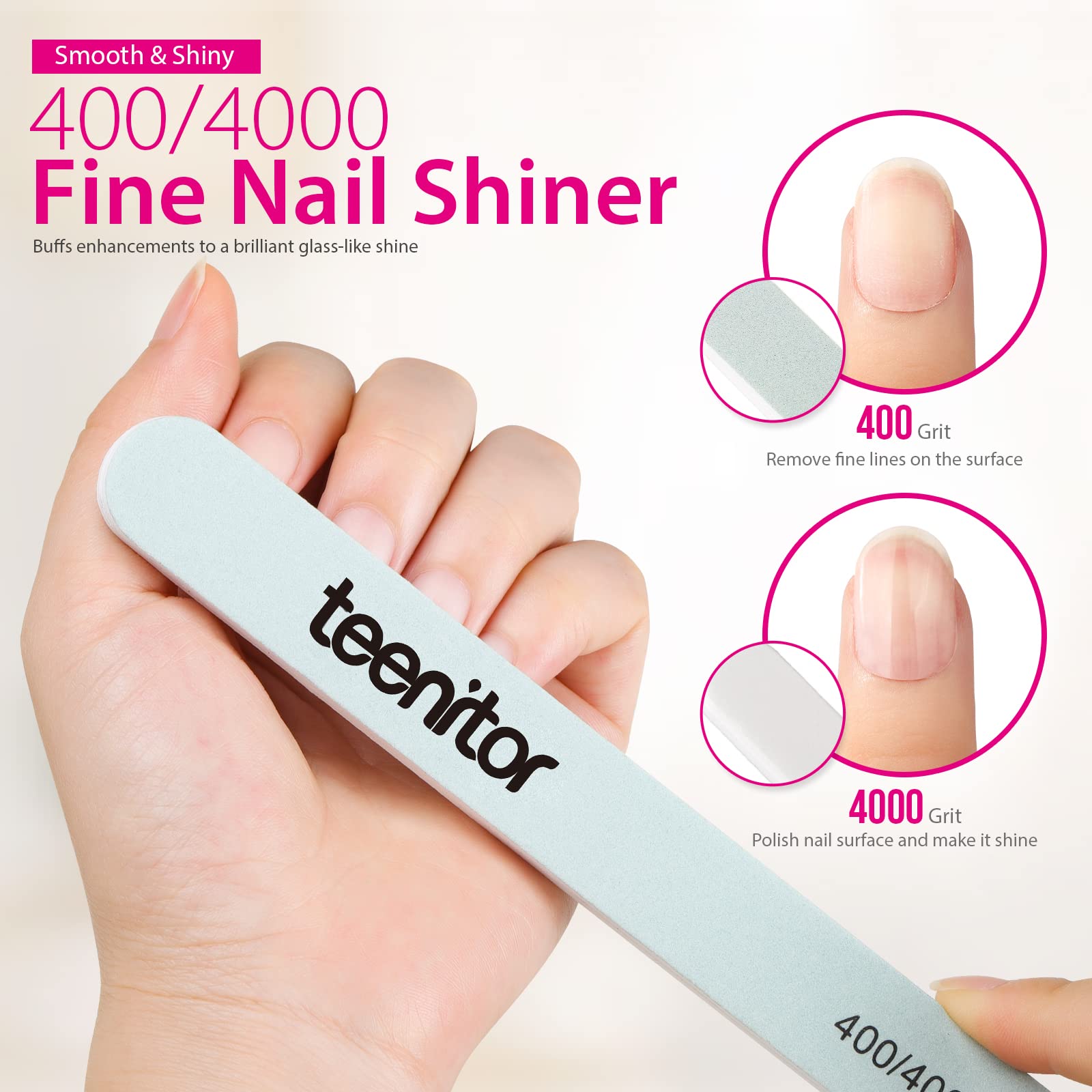 Teenitor Cuticle Peeler included for tidying edges before polish