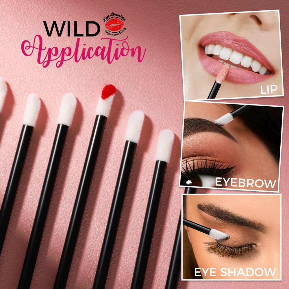 Teenitor lip-wand demo image showing quick lipstick sampling at a makeup station.