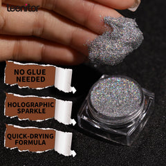 Teenitor face glitter moons silver creates iridescent eye accents