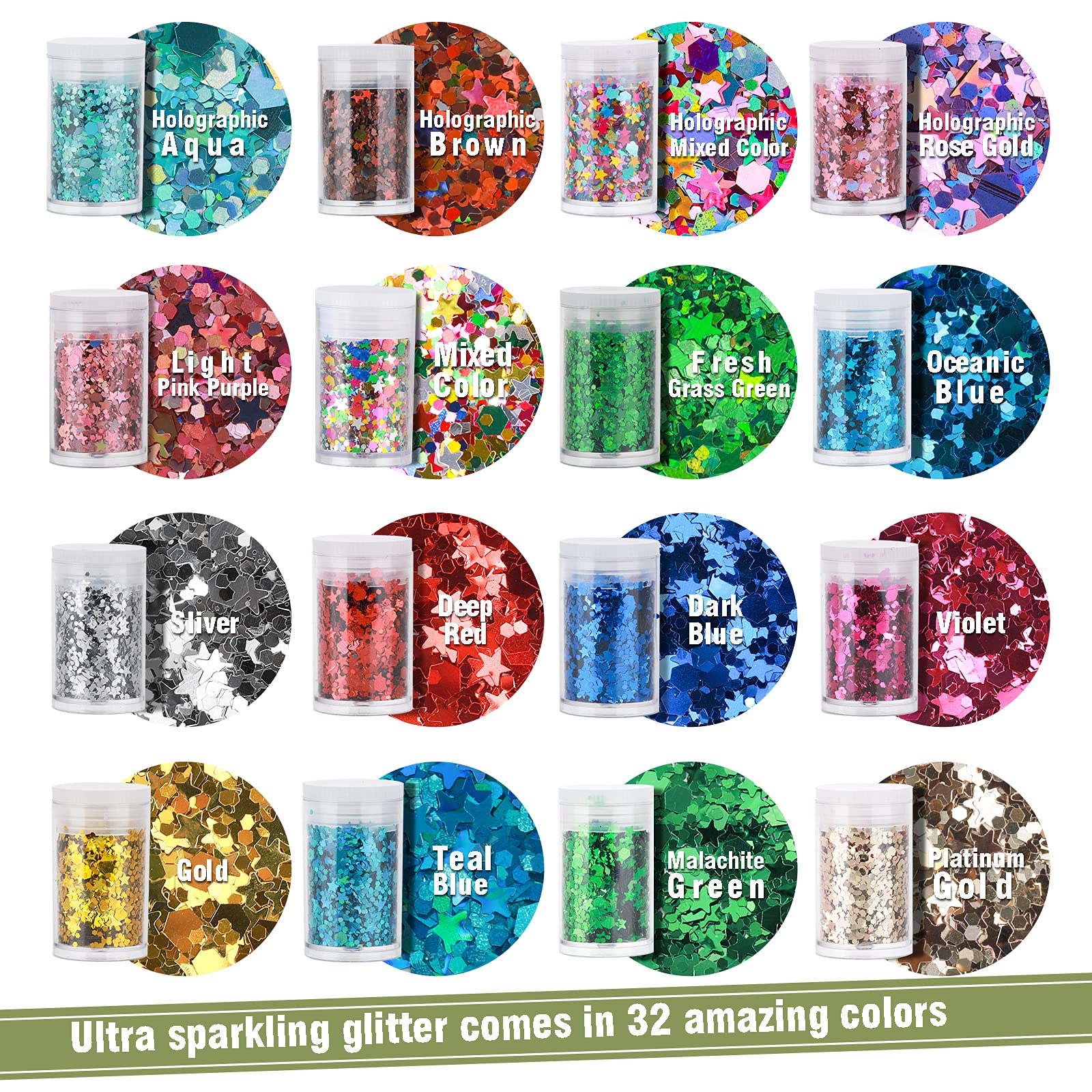Teenitor glitter hair-shimmer adds festive sparkle to braids and styles.